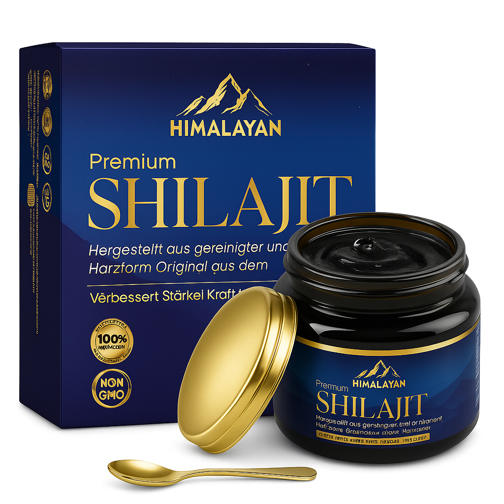 🏔️ Shilajit Harz Original – 50 g Himalaya Naturharz, Apothekerglas, 90 Tage