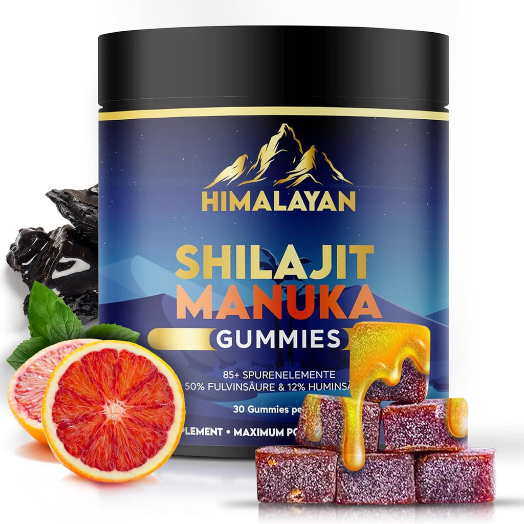 🐝 Shilajit Glow Gummibärchen – Manuka Honig, 50 % Fulvinsäure & 12 % Huminsäure