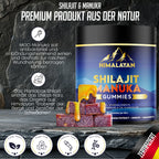 🐝 Shilajit Glow Gummibärchen – Manuka Honig, 50 % Fulvinsäure & 12 % Huminsäure