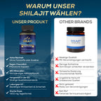 🌱 Shilajit Mumijo – 180 Kapseln, 1.400 mg hochdosiert, unterstützt Vitalität & Wohlbefinden